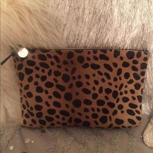 Clare V Calfhair Clutch